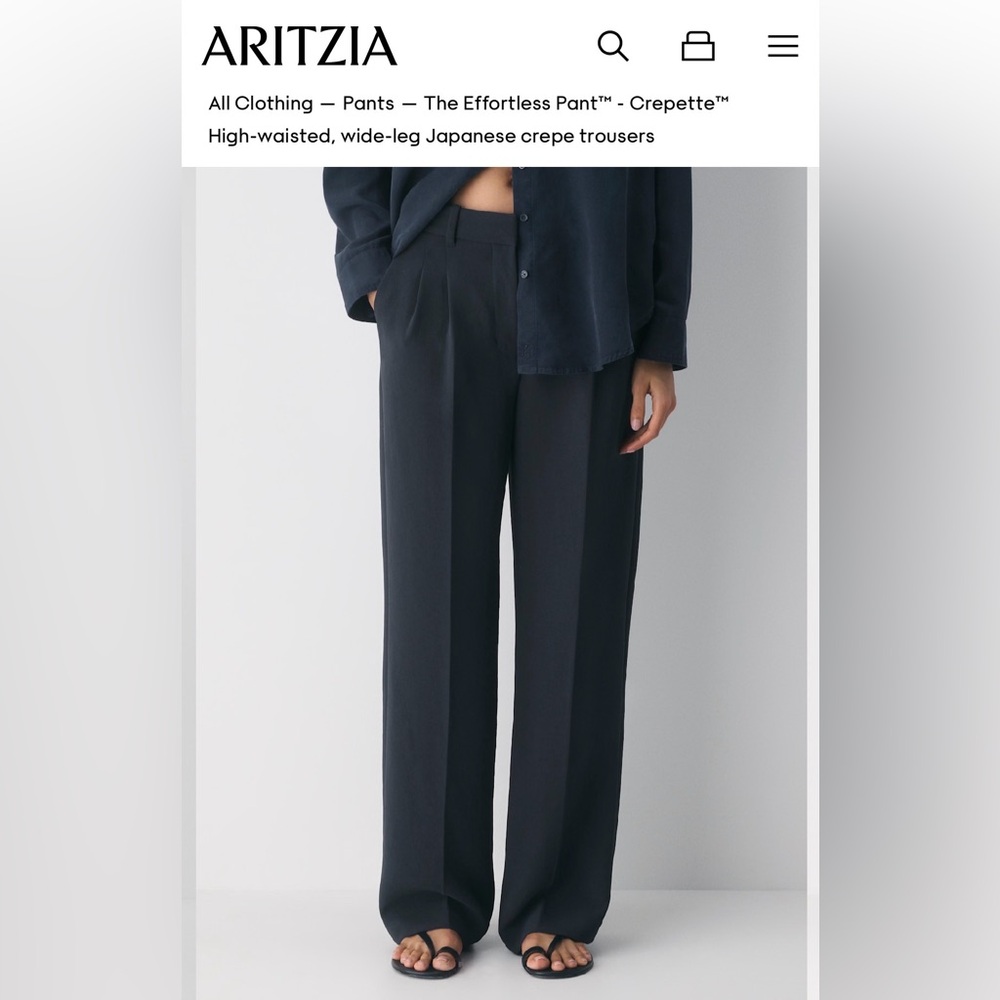 Aritizia Wilfred Beige Effortless Pants - Picture 4 of 4